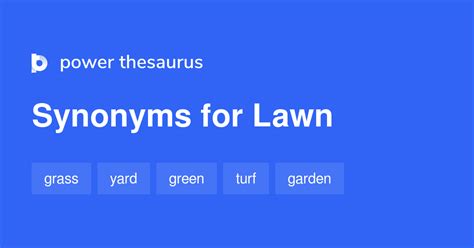 synonyms of lawn